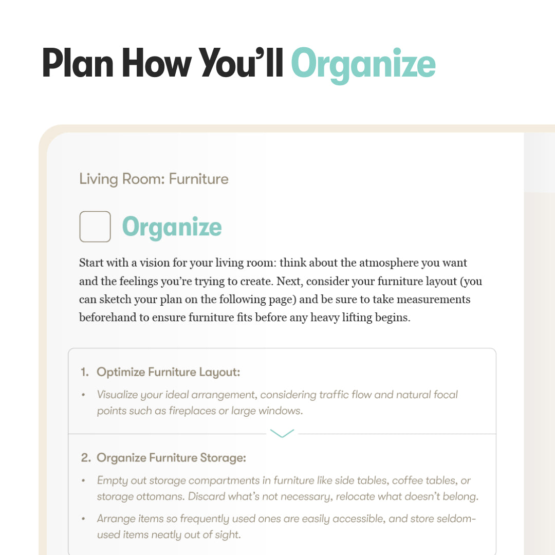 Plan how youāll organize