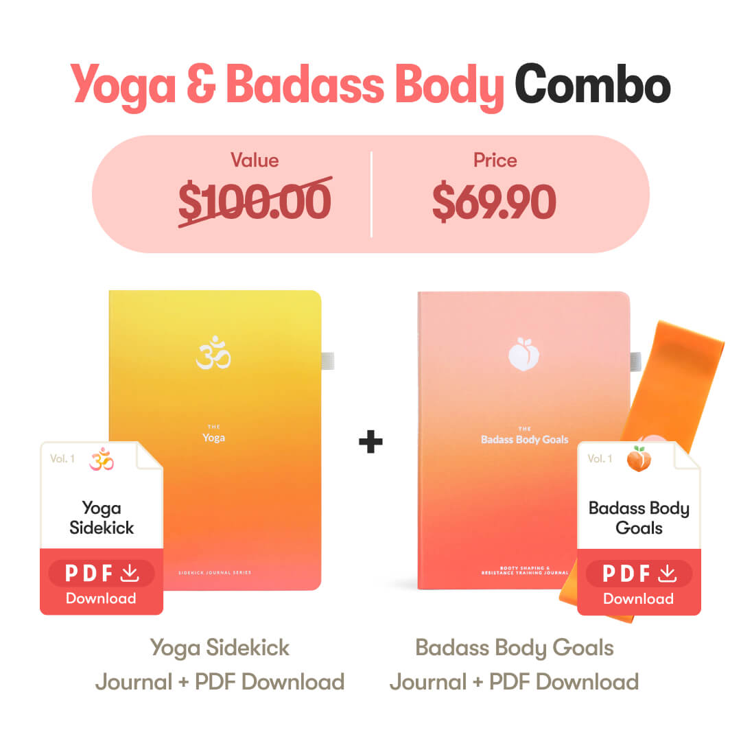 Yoga & Badass Body Goals Journals (At-Home, No Equipment Needed)