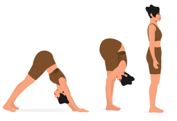 7. Downward Dog to Mountain Pose Flow