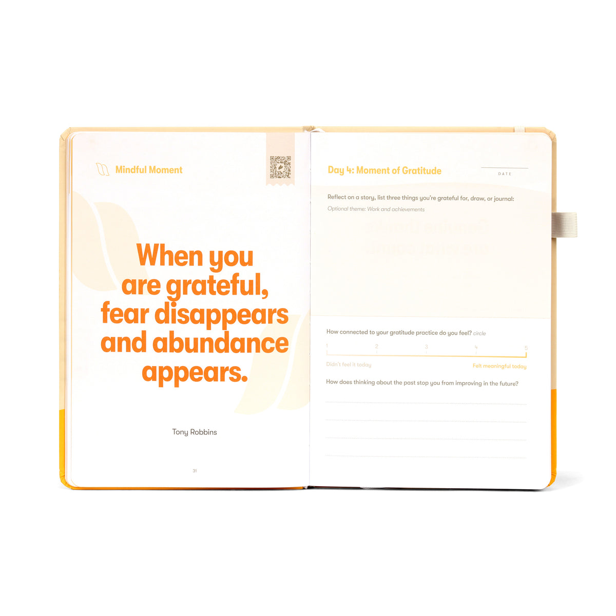 A daily page from the Gratitude Sidekick Journal