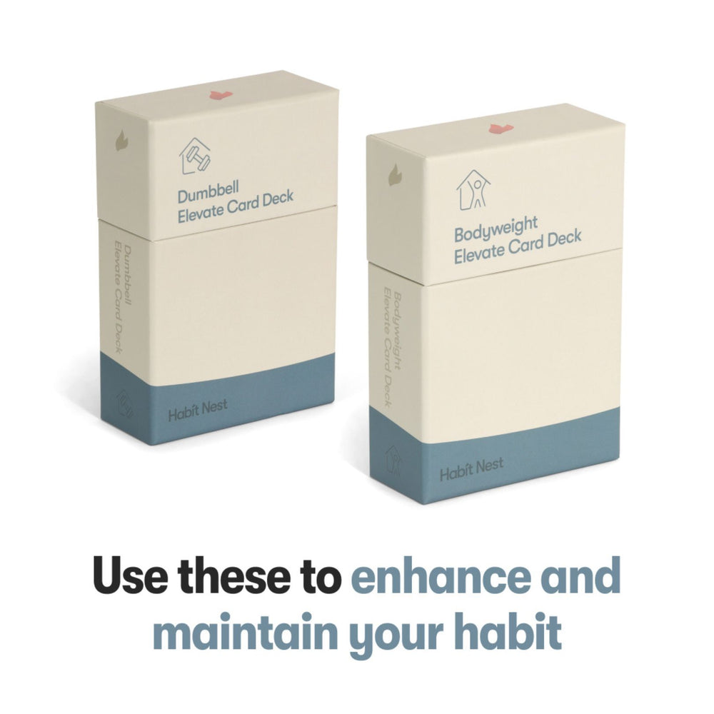 Two exercise card decks