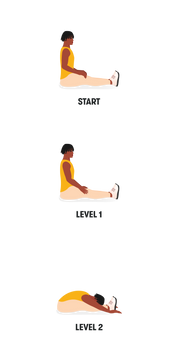 5. Seated Forward Fold Hamstring Stretch