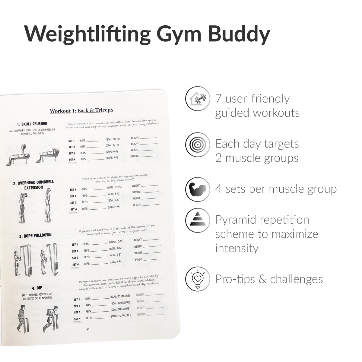 Weightlifting Gym Buddy Journal